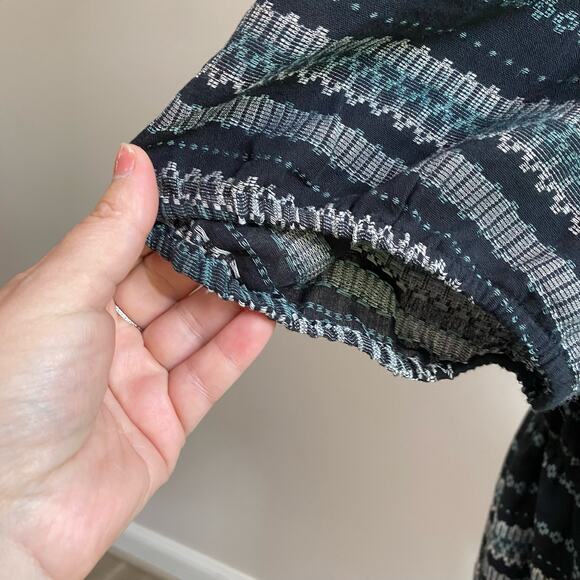 Loft Outlet Women's Striped Cinched Waist V-Neck Dress Size XL - Picture 10 of 10